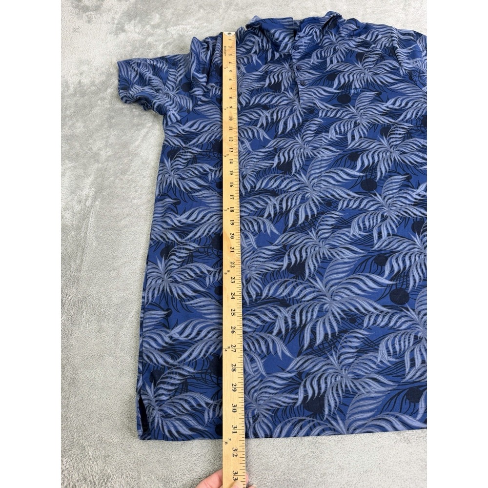 Travis Matthew Short Sleeve Polo Shirt Men's Size 2XL Blue Floral - Picture 8 of 9
